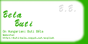 bela buti business card